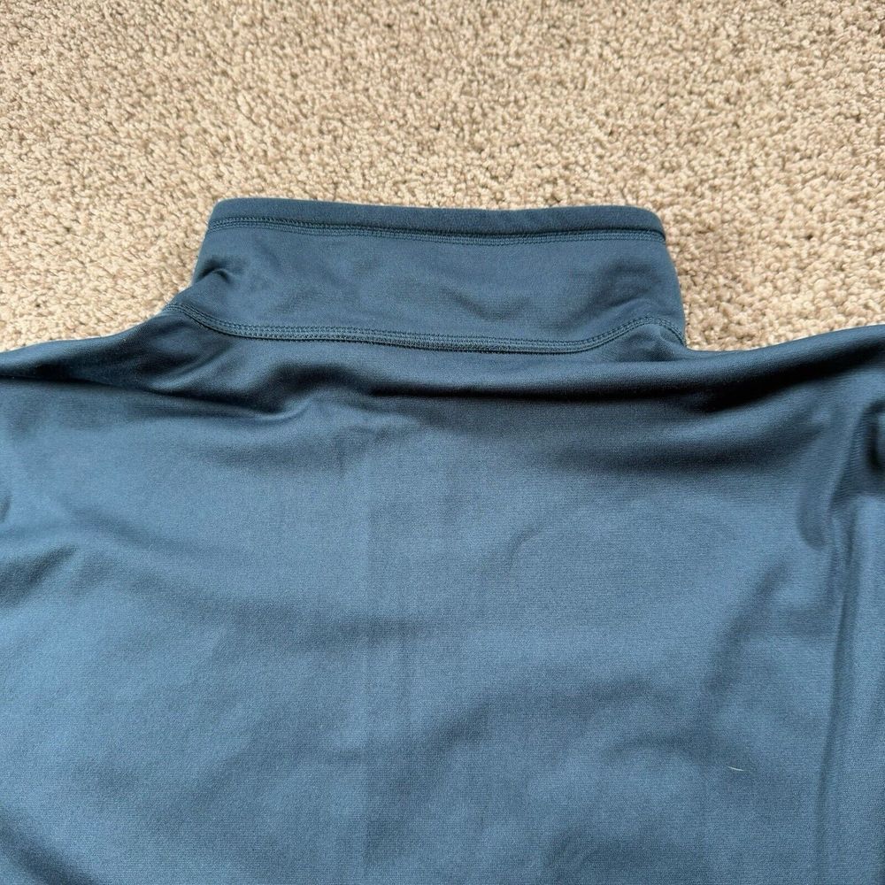 The North Face Sweater Mens Medium Blue 1/4 Zip Pullover Stretch Classic Casual - Picture 9 of 10